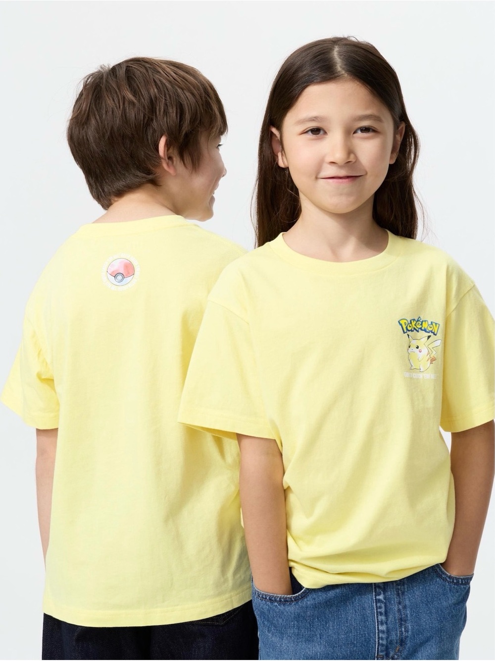 Brand new with tag Uniqlo unisex Pokémon yellow UT Graphic T-Shirt size 9-10/140